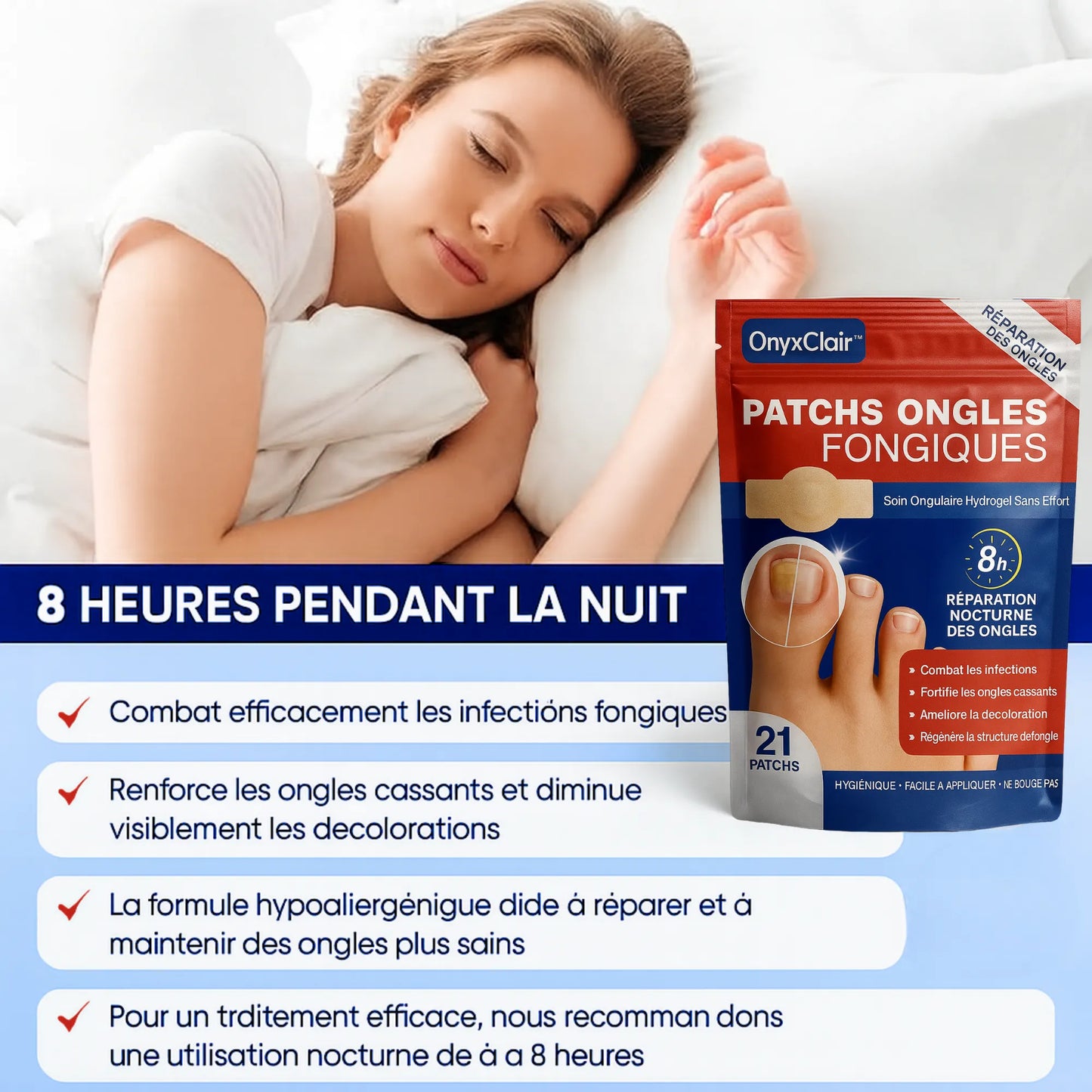 OnyxClair™ - Patchs Ongles Fongiques